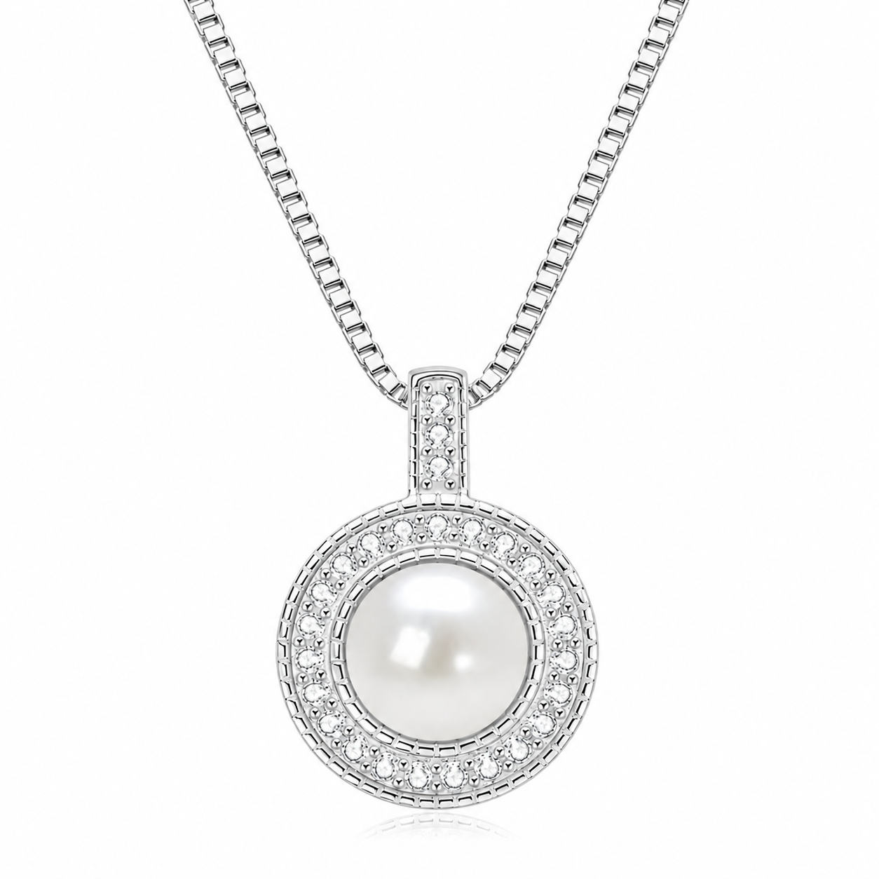 Perlen Schmuckset Amalfi Silber