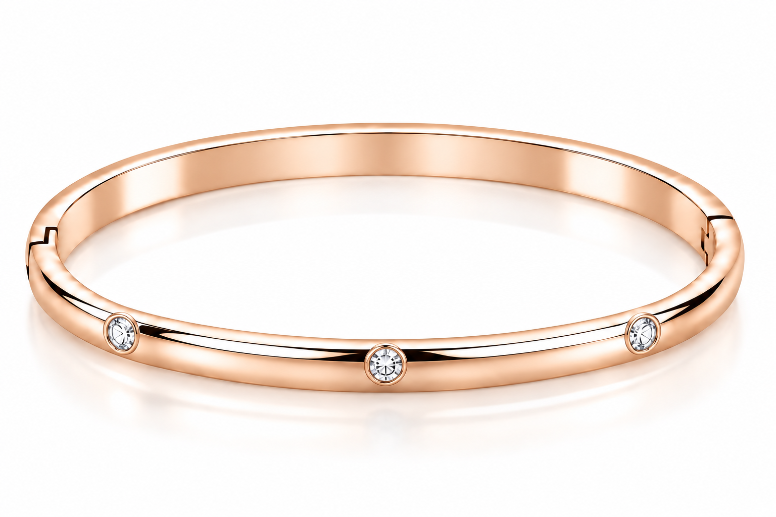 Damen  Armreif Abrassion Roségold 