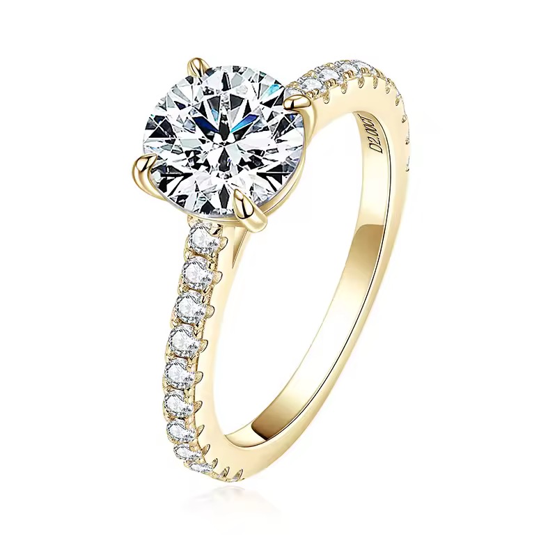 Moissanit Diamant Ring 1,2ct 7,0mm 