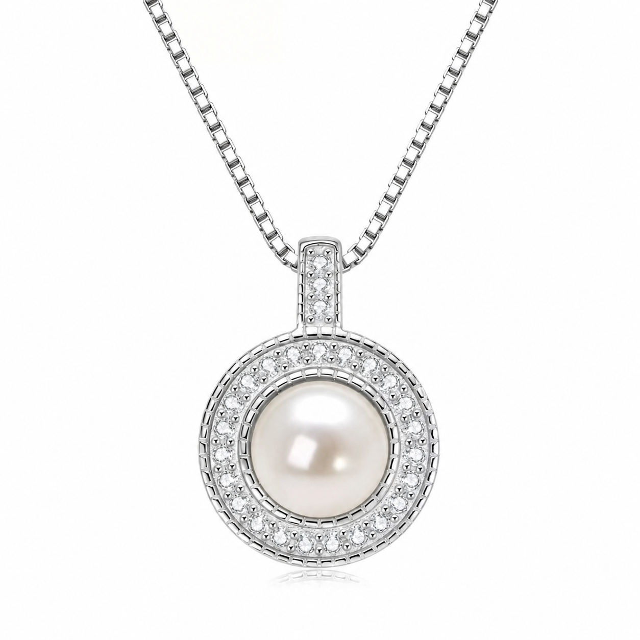 Perlen Schmuckset Amalfi Silber
