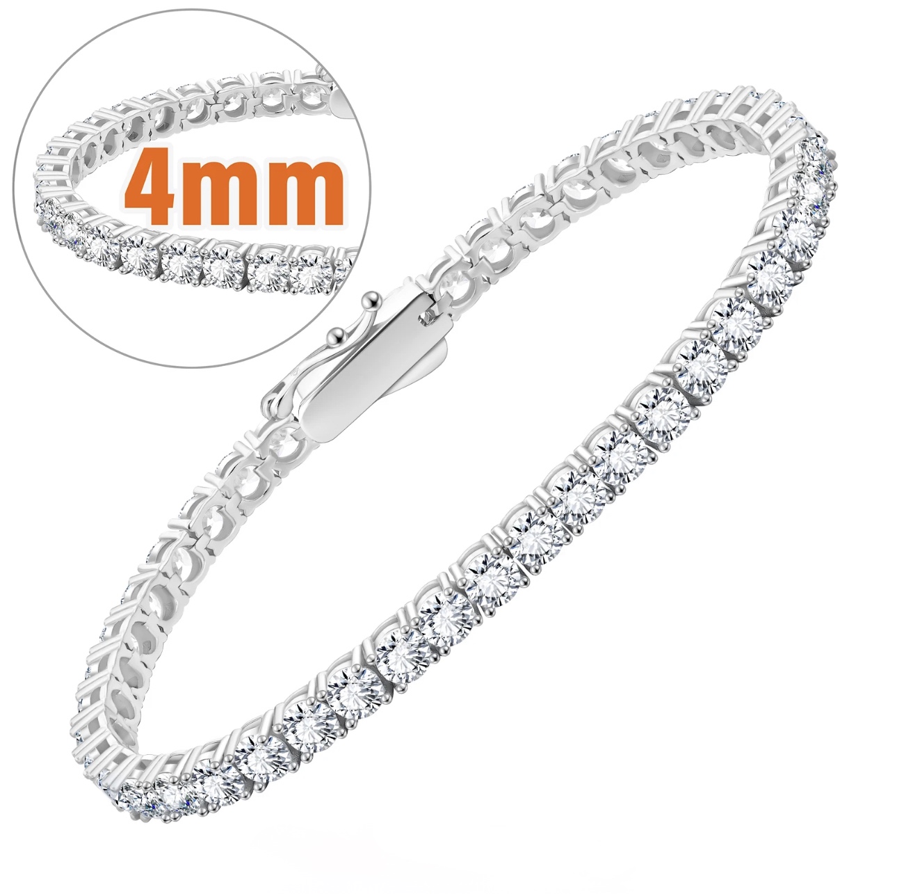 Klassisches Tennisarmband  Annabelle 925 Silber