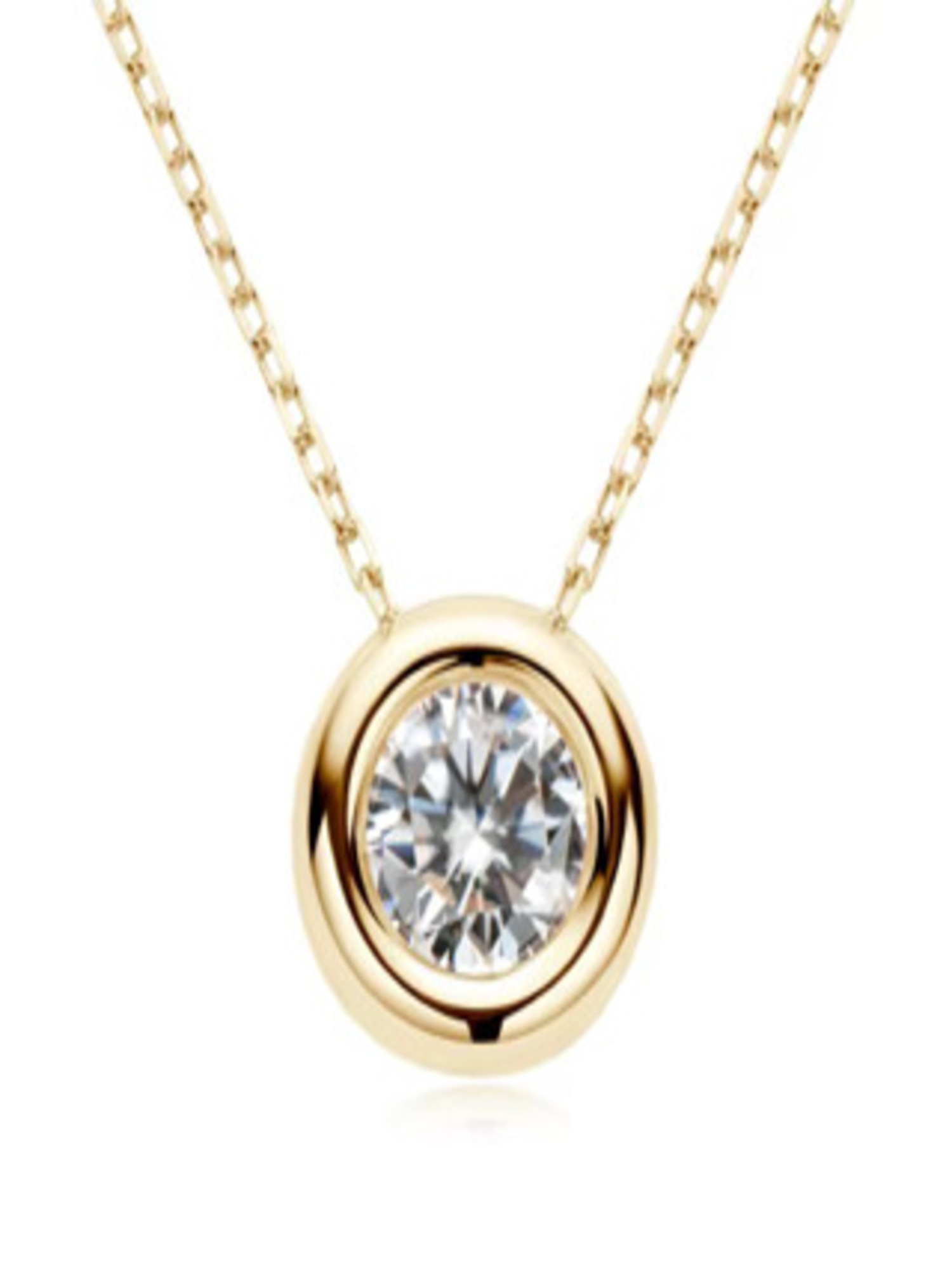 Moissanit Damen Schmuckset 925 sterling Silber 18K Gold 