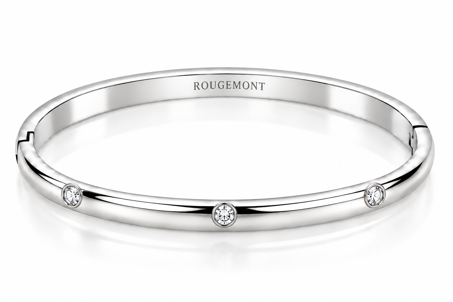Damen  Armreif Abrassion Silber 