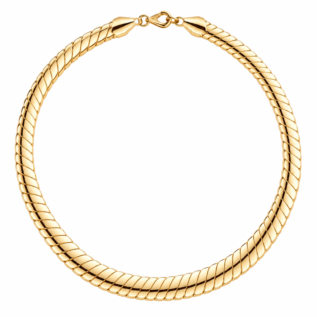 Collier Halskette Rilana 45cm 7mm Gold 