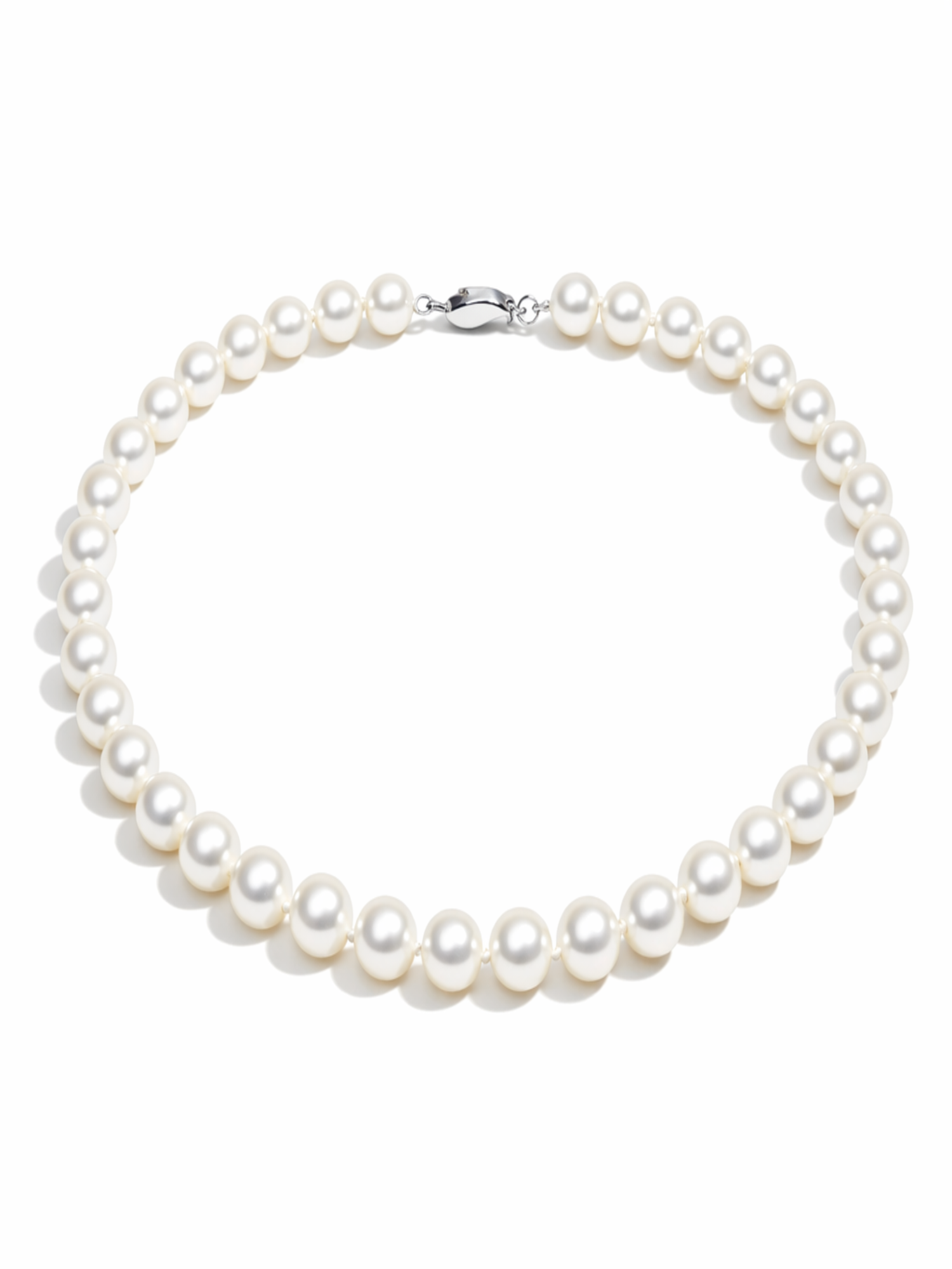 Damen Perlen Schmuckset Weiß