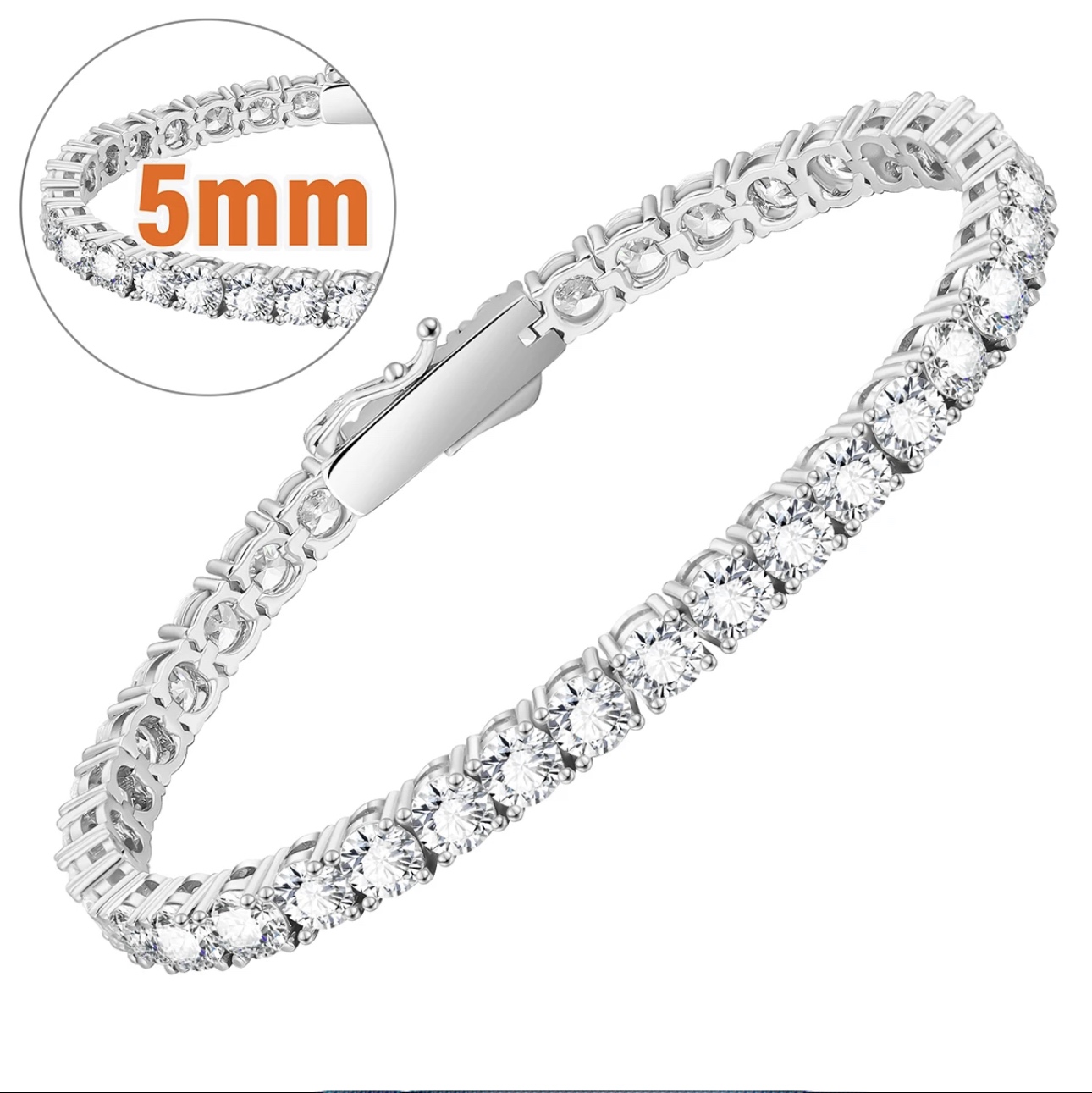 Klassisches Tennisarmband  Annabelle 925 Silber