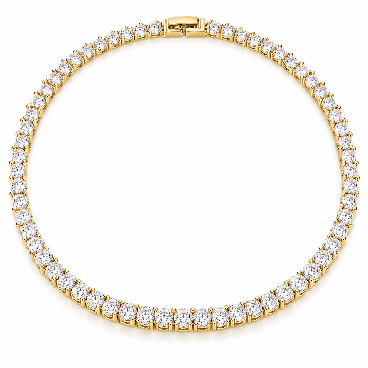 Funkelnde Collier Halskette  La Passion Gold 4mm 45cm 