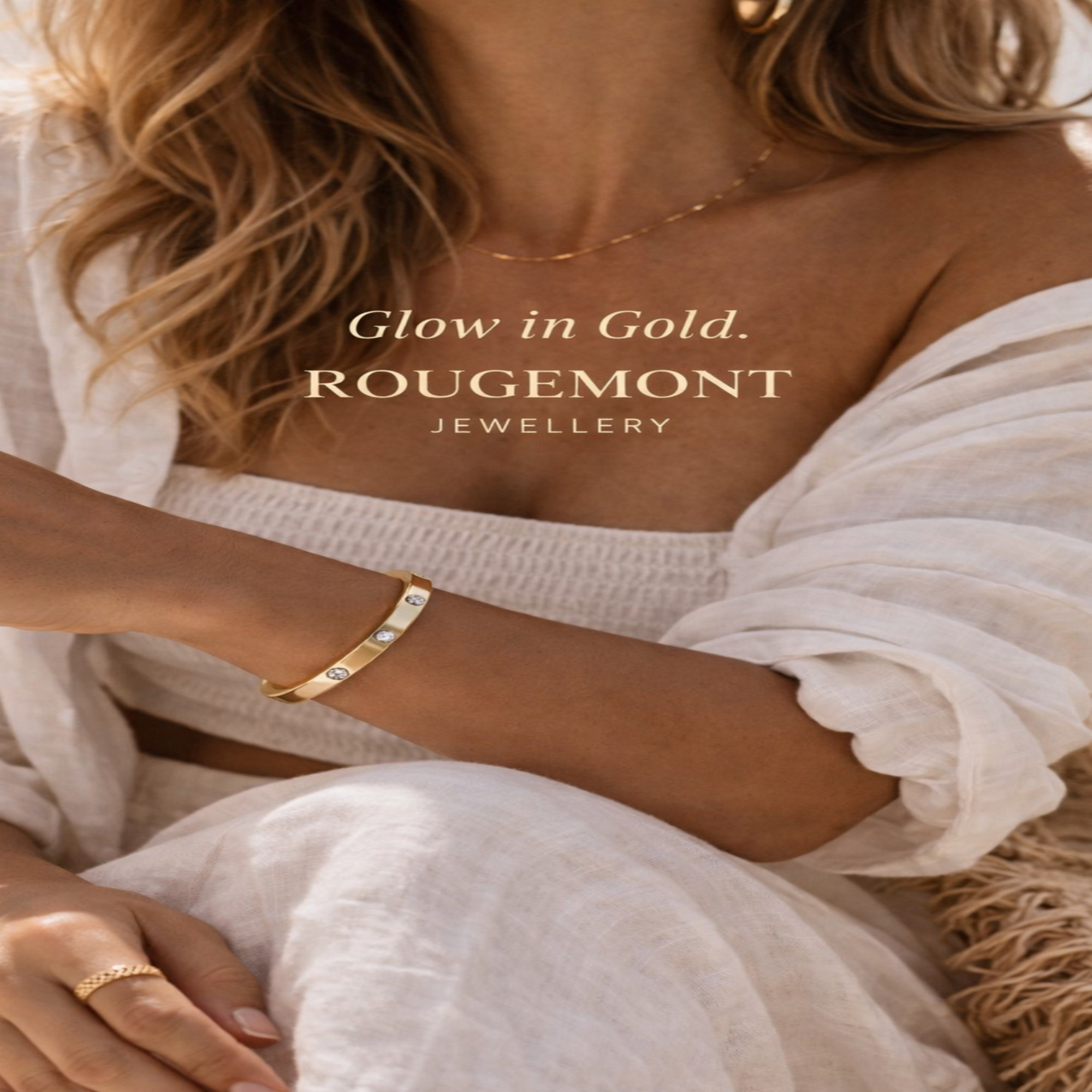  Damen Armreif Monte-Carlo Gold 