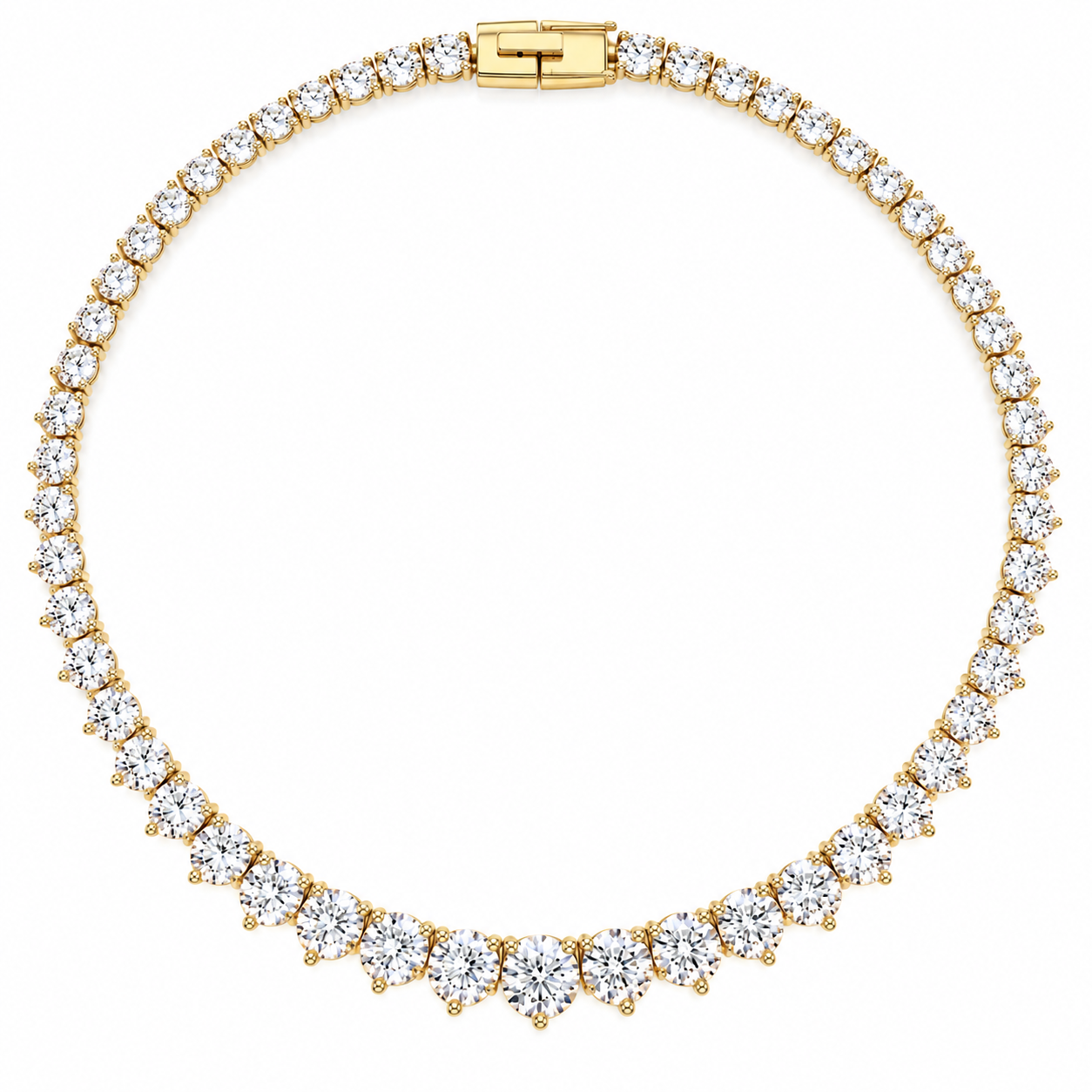 Collier Halskette Carolina 45cm Gold 
