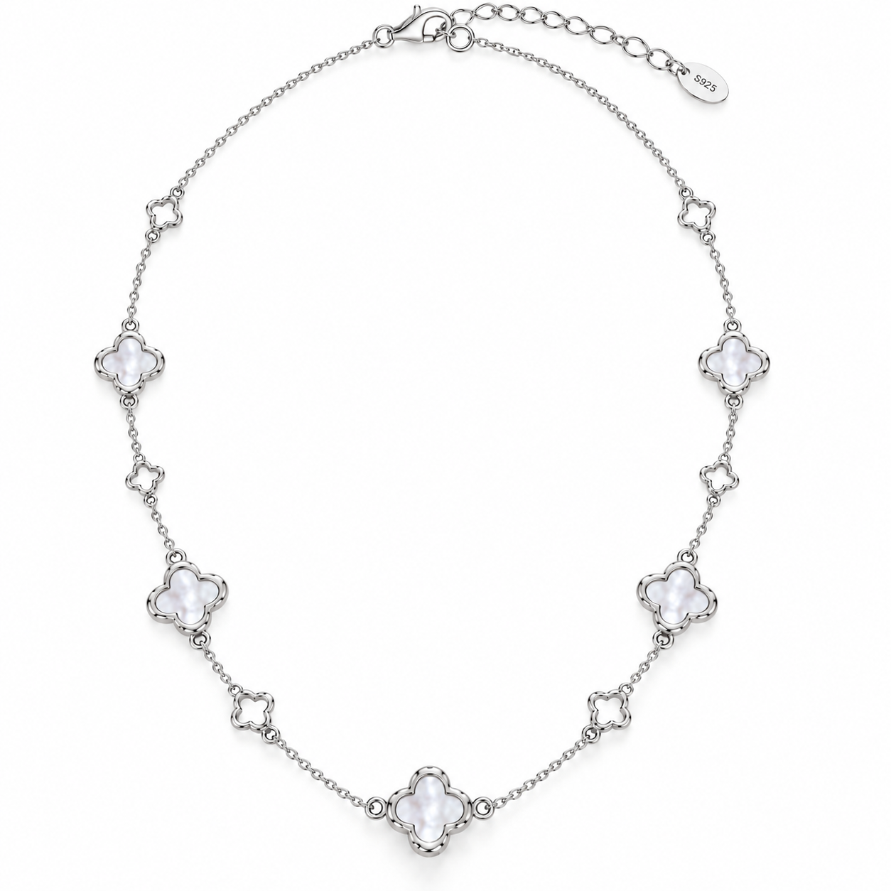 Clover Glücksbringer Damen Schmuckset 925 sterling Silber 