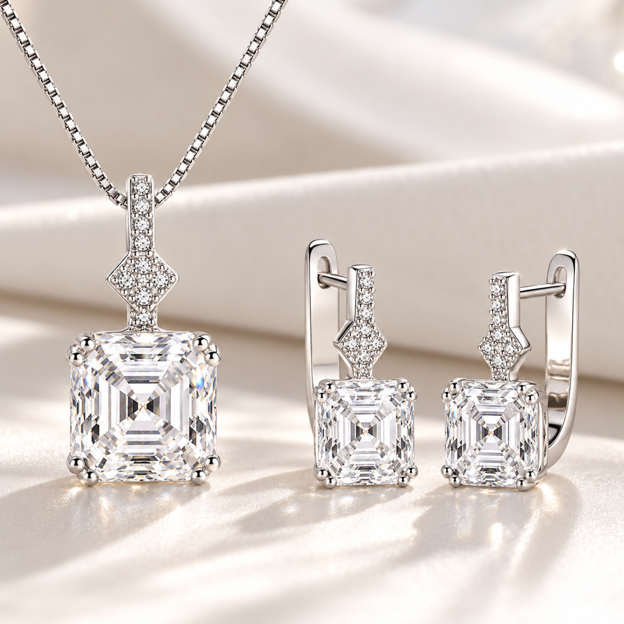 Damen Schmuckset 925 Sterling Silber 