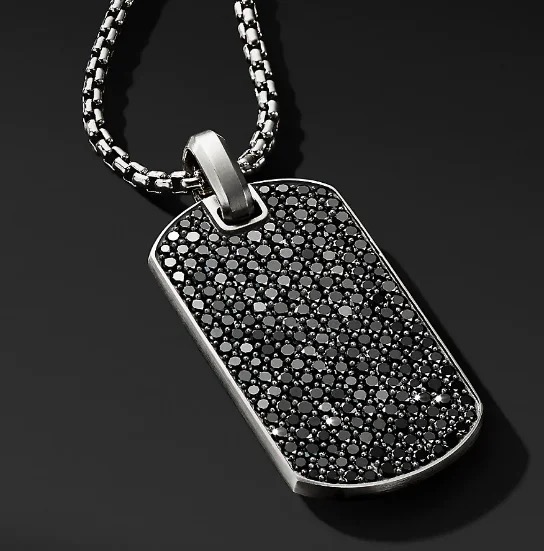 Dog Tag Halskette Black Magic  60cm