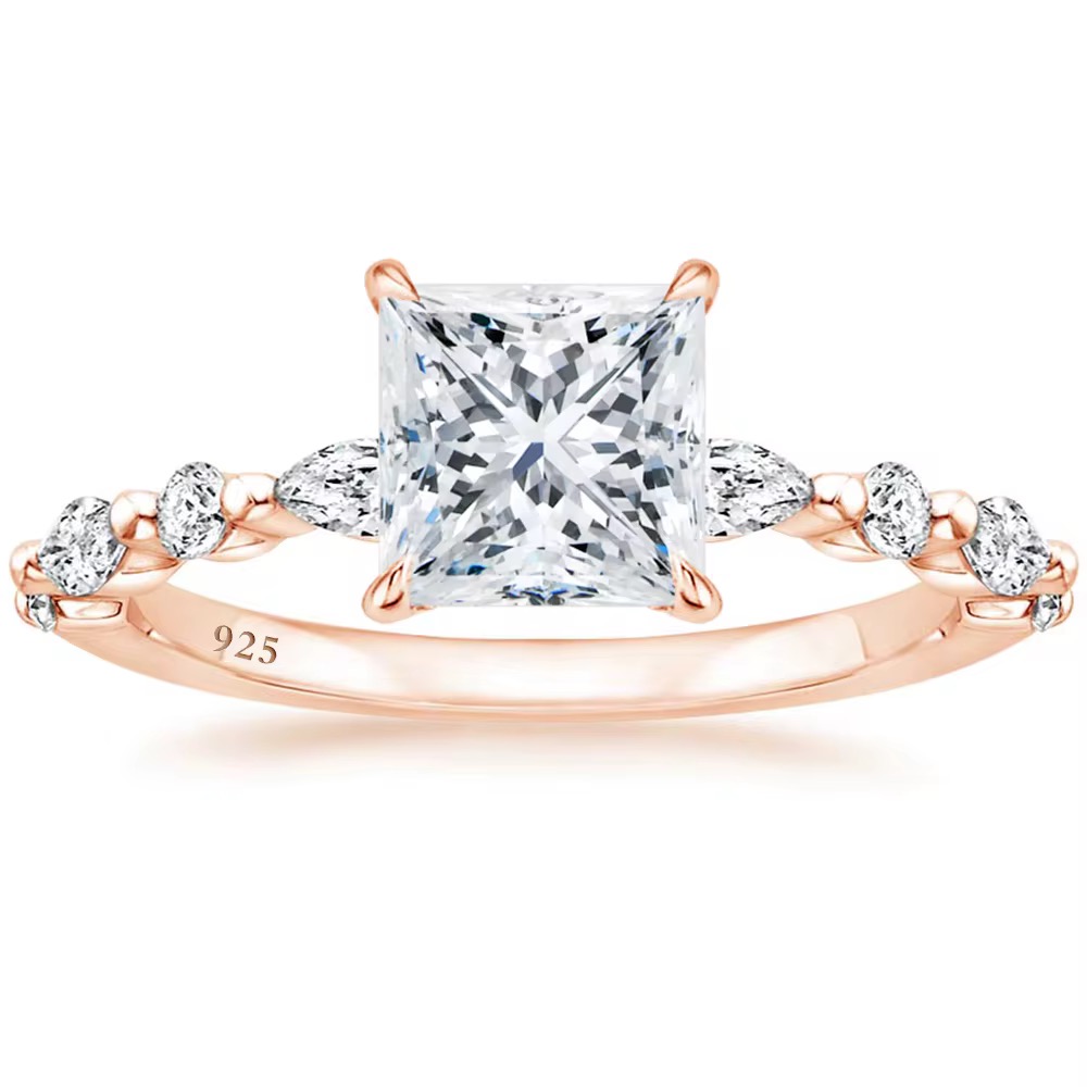 Moissanit Ring Larina Gold 
