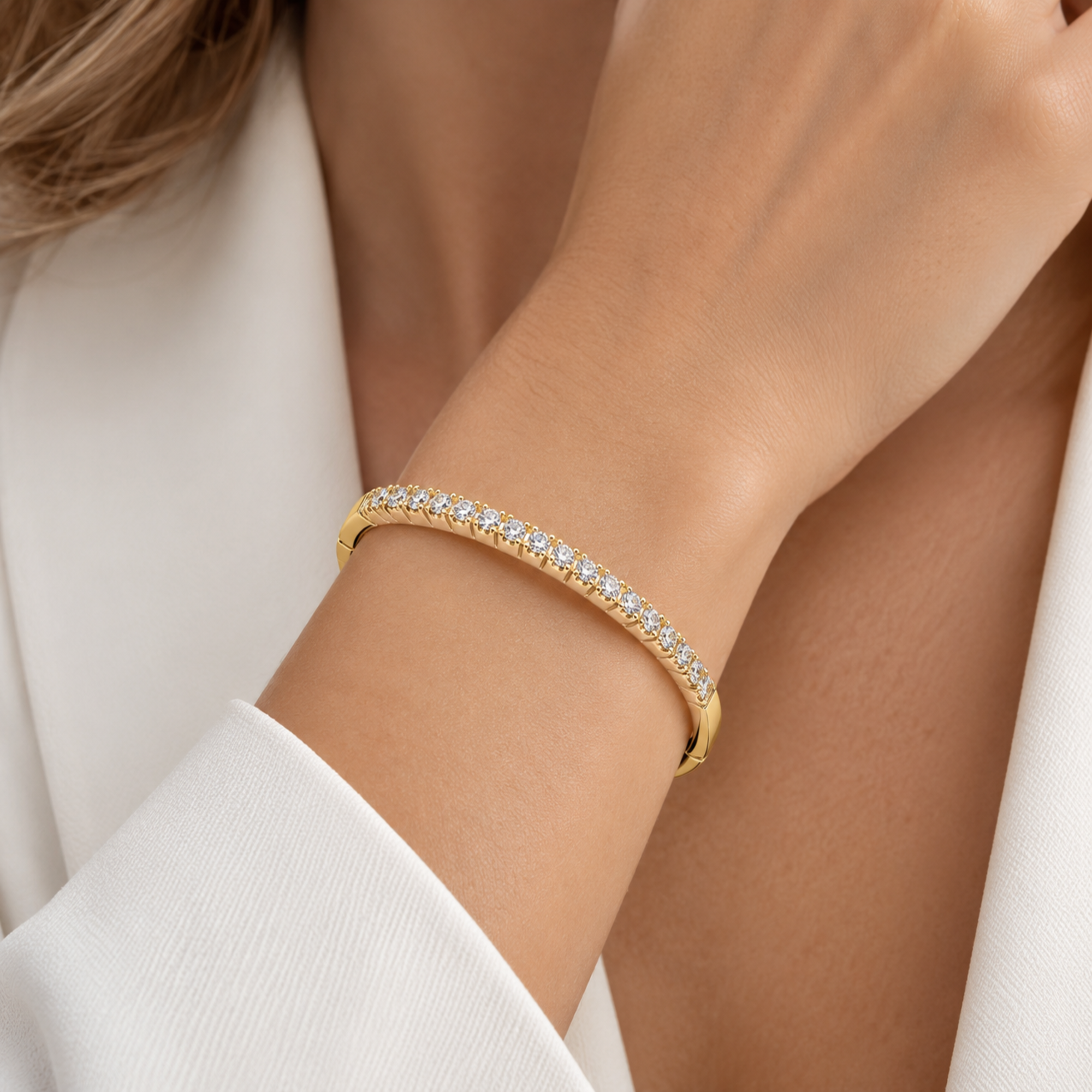 Damen Armreif Como Gold 18cm 