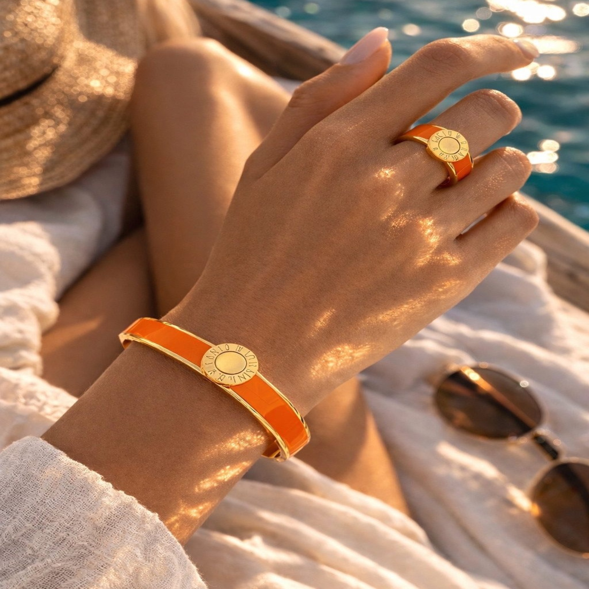 Damen Schmuckset Laguna Orange 